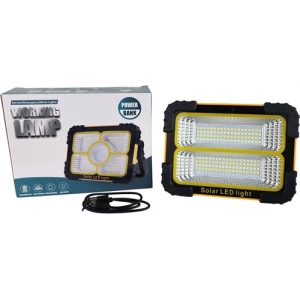 SOLED883ORN | Solarix Orange Solar 30W Portable Rechargeable LED Light - product image