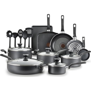 B087SK64 | Tefal Easy Care Grey 20 Piece Cookware Set - product image