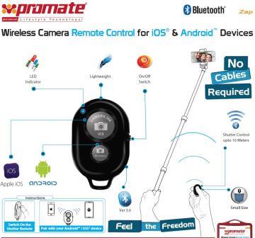 6959144011660 | Promate Zap Wireless Camera Remote Control for iOS & - product image