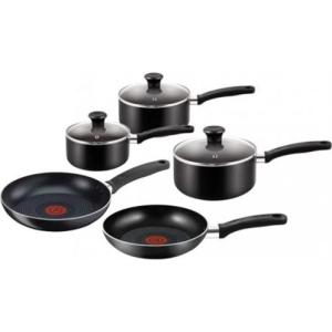 B372S544 | Tefal Essential 8 Piece Non Stick Set Black - product image
