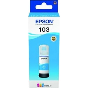 C13T00S24A | Epson 103 Ecotank Cyan Ink Bottle 65ml - product image