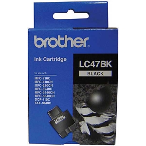 LC47BK | Brother Black Ink Cartridge For use with Dcp110 - product image