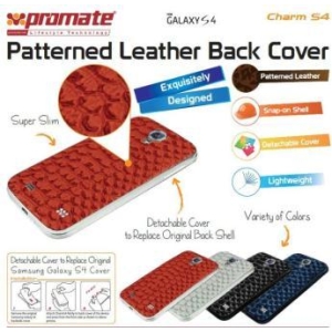 6959144004594 | Promate Maroon  Charm.S4 Premium Leather Back Cover - product image
