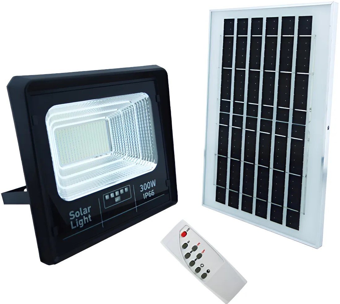 SOL-JT91001-YY300W | Solarix Jortam 300W Solar Flood Lamp - product image