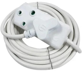 FEHBW2X/3B | Ellies 3 Metre Dual Side Heavy Duty Power Extension Cord - product image