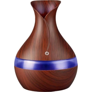 FT-041-DWG | Casey Ultrasonic Aroma Portable Humidifier Dark Wood Grain - product image