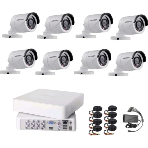 HIK8CHKIT | Hikvision 8 Channel 720p DIY Complete Surveillance Kit - product image