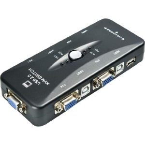 KVM-41UA | UniQue VGA 4 Port Manual USB2.0 KVM Switch - product image