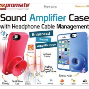 6959144005003 | Promate Pink Orator-I5-Sound Amplifier case - product image