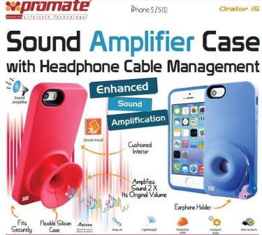 6959144005003 | Promate Pink Orator-I5-Sound Amplifier case - product image