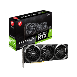 RTX3060TIVENTUS3X8GOCLHR | MSI Nvidia GeForce RTX 3060 TI Ventus 3X 8G OC LHR Graphics - product image