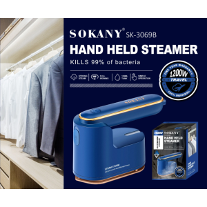 CSY-SK3069B | Sokany SK3069B Handheld Steamer Blue - product image