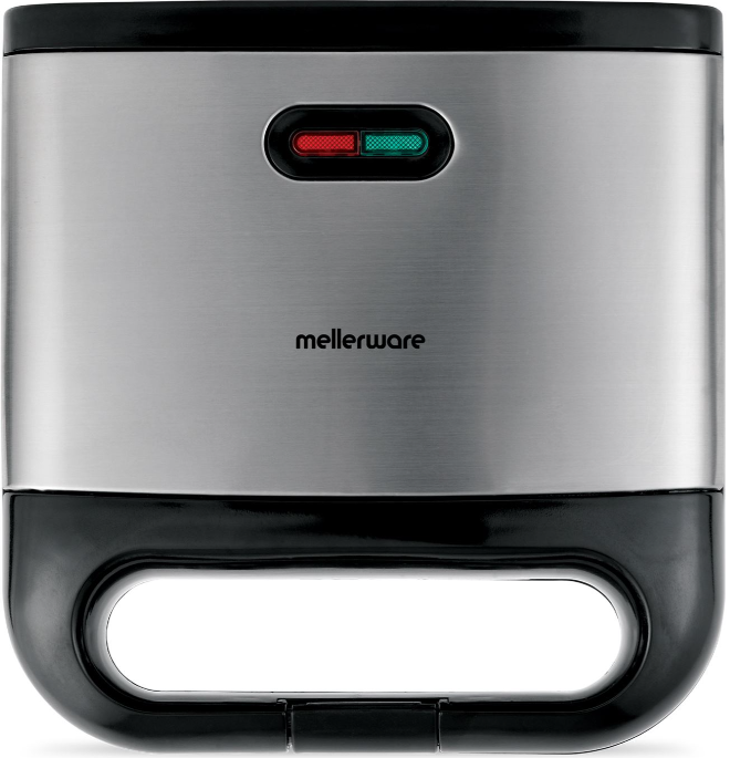 25302 | Mellerware 800W 2 Slice Non-Stick Black Sandwich Maker - product image
