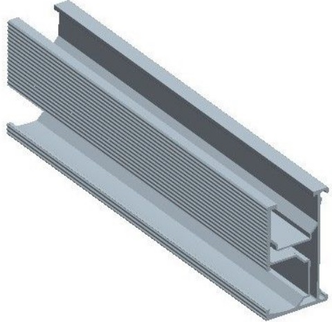SOLPNSFST00004 | Solarix 4.3m D Rail For Solar Panel Mounting - product image