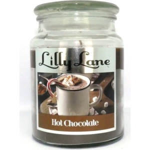 UKLL25 | Lilly Lane Hot Chocolate Scented Candle Large Lidded Mason - product image