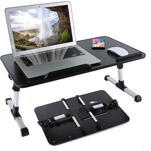 UNIDESK01BLK | UniQue Portable Foldable Laptop Desk With USB Cooling Fan - product image