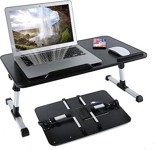 UNIDESK01BLK | UniQue Portable Foldable Laptop Desk With USB Cooling Fan - product image