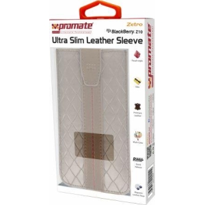 4959144000116 | Promate Brown Zetro BlackBerry Z10 Ultra Slim Leather Sleeve - product image
