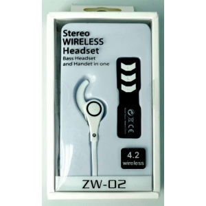 ZW-02-WHT | Geeko Wireless Bluetooth Earphones - product image