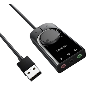 UGREEN CM129-40964 USB-A to 3.5mm External Stereo Sound Adapter - Black (CM129-40964) – product image