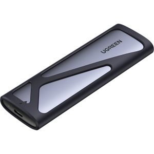 UGREEN CM400-90264 M.2 NVME/SATA SSD Enclosure (10Gbps) - Silver (CM400-90264) – product image