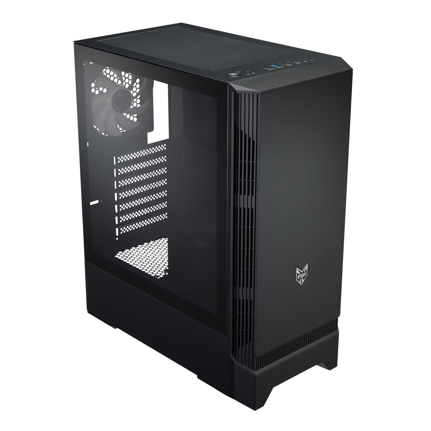 FSP CMT260 ATX Gaming Chassis - Black (CMT260) – product image