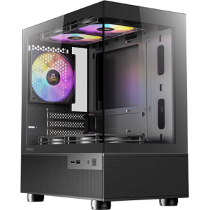 Antec CX200M Elite Micro-ATX | ITX RGB Mini-Tower Gaming Chassis - Black (CX200M ELITE B) – product image