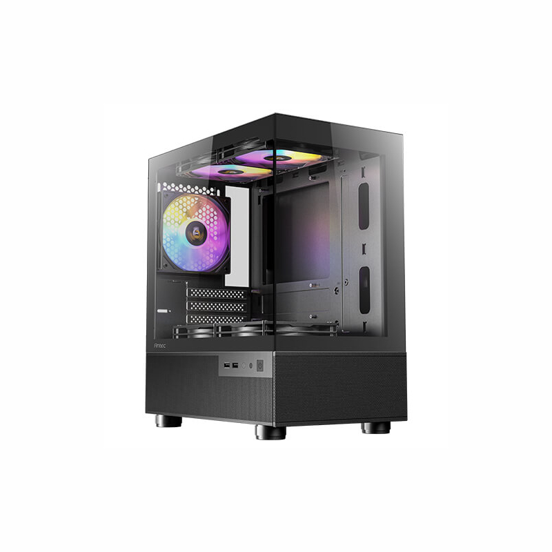 Antec CX200M Elite Micro-ATX | ITX RGB Mini-Tower Gaming Chassis - Black (CX200M ELITE B) – product image