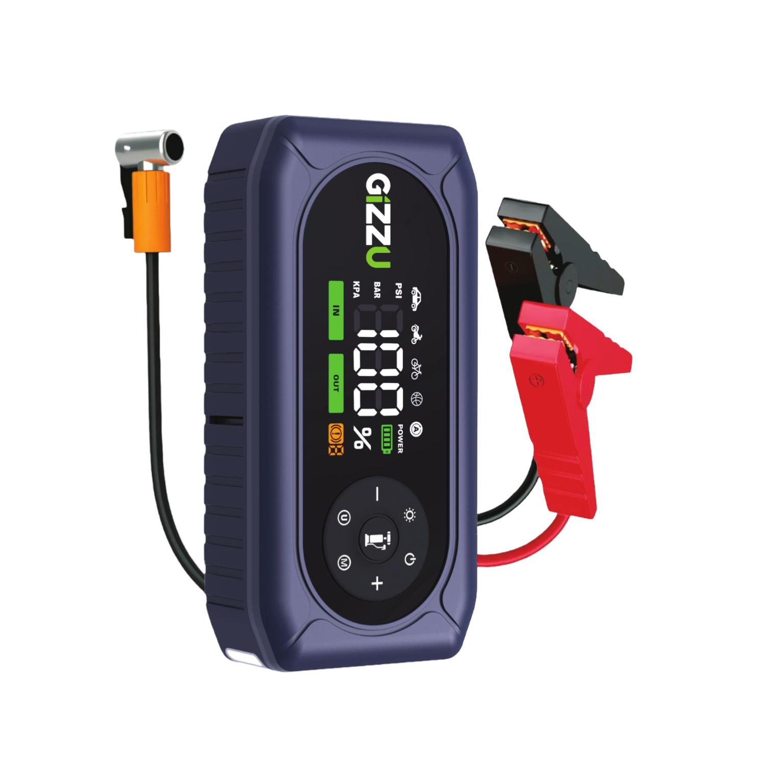 Gizzu 4-in-1 Jump Starter and Air Compressor (GJS10000PRO) – product image