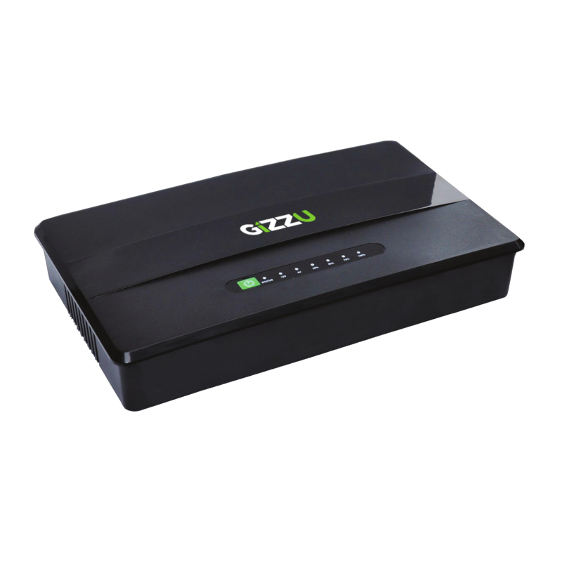 GIZZU 30W 38Wh 10400mAh Mini DC UPS - Black (GU30WPRO) – product image