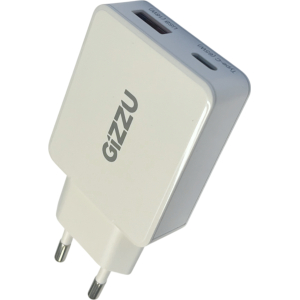 Gizzu 2-Port 65W GaN Wall Charger (GWCCU65W) – product image