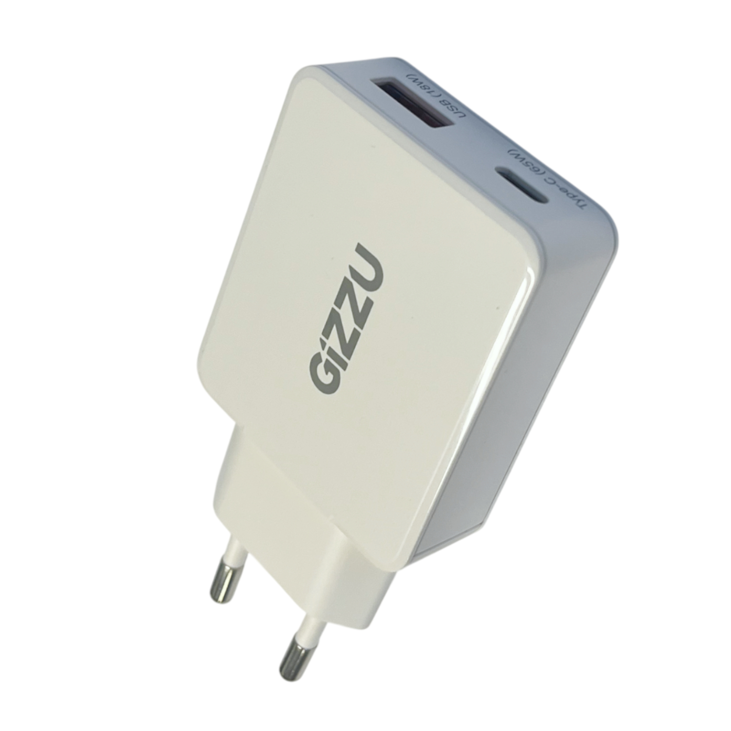 Gizzu 2-Port 65W GaN Wall Charger (GWCCU65W) – product image