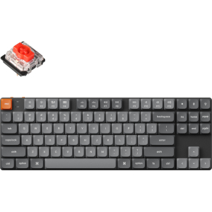 Keychron K1 Max QMK/VIA 80% Wireless Custom Mechanical Keyboard | RED Switches (K1M-H1) – product image