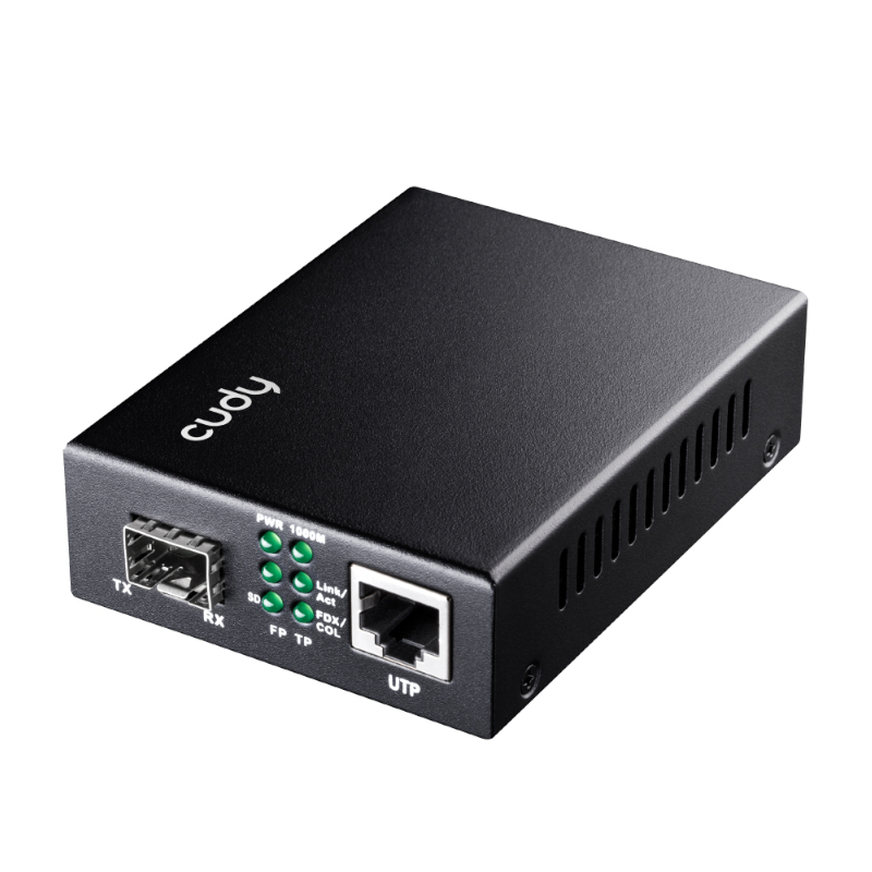 Cudy Fibre to Gigabit Ethernet Media Converter (MC220) – product image