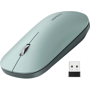 UGREEN Portable 2.4GHz Wireless Mouse - Green (MU001-90374) – product image
