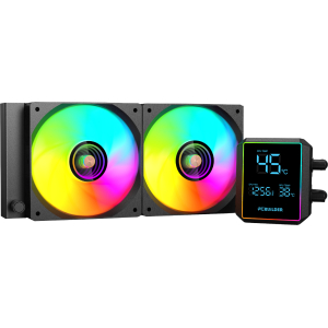 PCBuilder BLIZZARD FROST 240mm AIO ARGB Liquid CPU Cooler - Black (PCB-LC-BLIZZARD-240) – product image