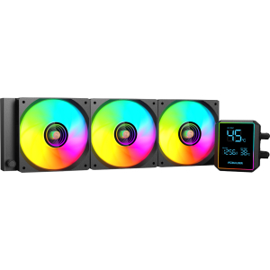 PCBuilder BLIZZARD FREEZE 360mm AIO ARGB Liquid CPU Cooler - Black (PCB-LC-BLIZZARD-360) – product image