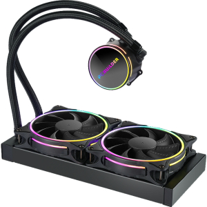 PCBuilder Hydro Chill 240MM AIO Liquid CPU Cooler ARGB (PCB-LC-HYDRO-C240) – product image