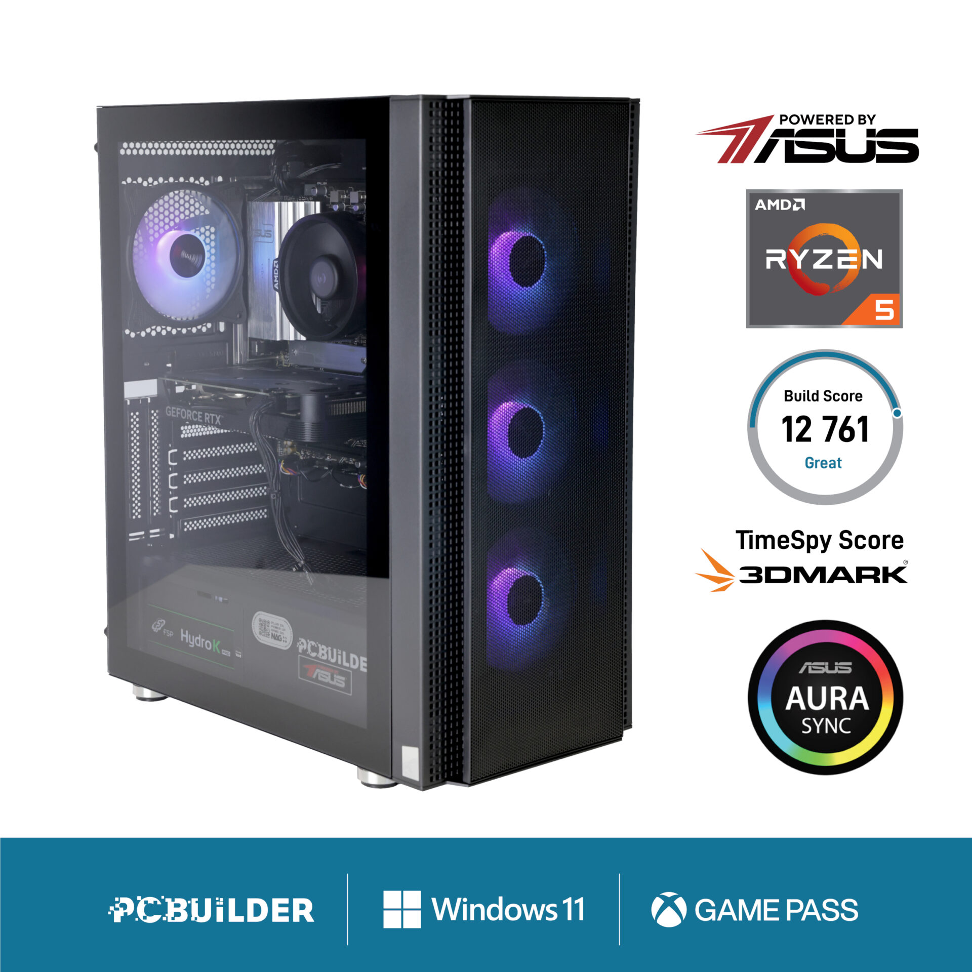 PCBuilder Ryzen 5 8400F OBLIVION Windows 11 Gaming PC (PCB_OBLIVION_01) – product image