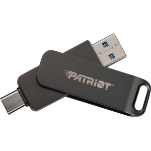 Patriot Rage R550 256GB USB3.2 Swing Type A to Type-C Flash Drive (PE256GR550DSAD) – product image