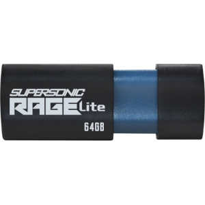 Patriot Rage Lite 64GB USB3.2 Flash Drive - Black (PEF64GRLB32U) – product image