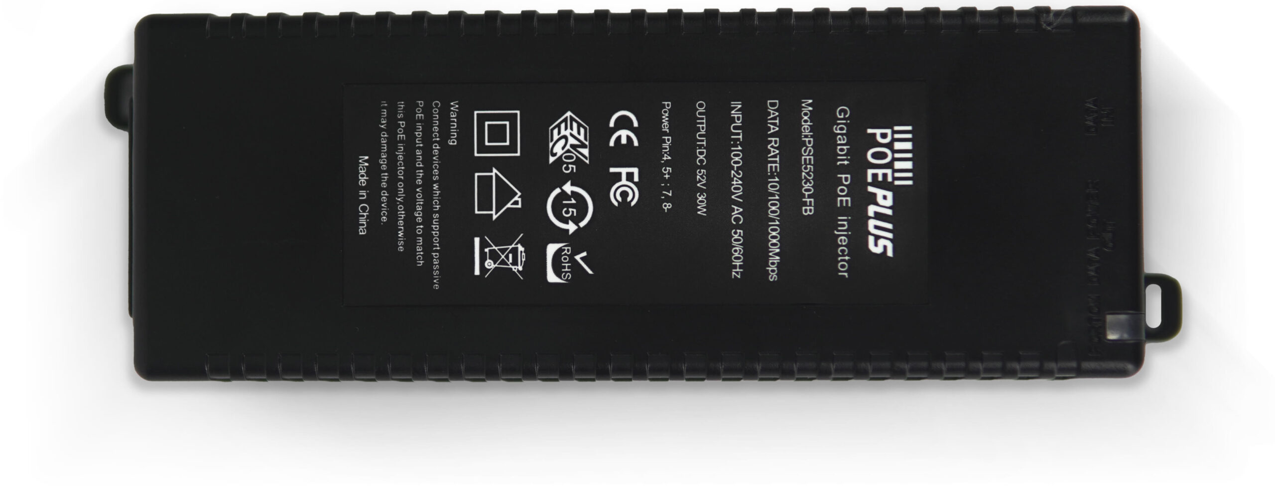 GIGABIT POWER OVER ETHERNET (POE) INJECTOR. 48V, 0.575A, PASSIVE, 30W - Image 3