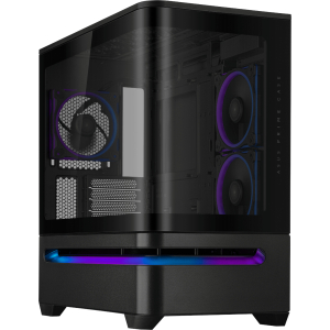 Asus Prime AP202 ARGB Curved Tempered Glass Micro-ATX Chassis – Black (PRIMEAP202-BK) – product image