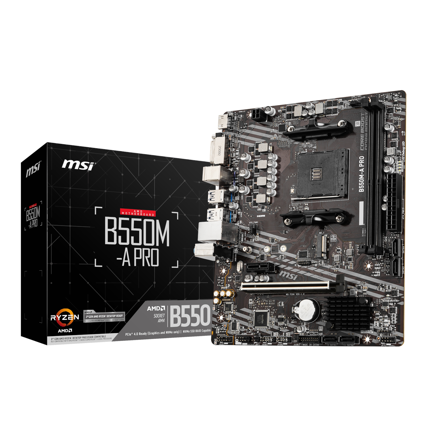 MSI B550M-A Pro AM4 M-ATX Motherboard (PROB550M-APRO) – product image