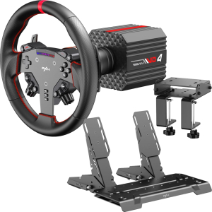 PXN VD4 Direct Drive Sim Racing Wheel – PD-HM Dual Pedal – Z8 Clamp Bundle (PXN-VD4BUNDLEABT) – product image