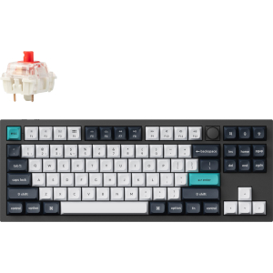 Keychron Q3 Max 80% Full Assembled Knob Red Switch Hot-Swap Gateron Jupiter RGB Wireless Keyboard - Black (Q3M-M1) – product image