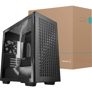 DeepCool CH370 Micro-ATX Gaming Chassis - Black (R-CH370-BKAGM1-E-1) – product image