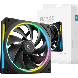 DeepCool FL12 SE 120mm ARGB PWM Fan - Black (R-FL12SE-BKAPN1-G) – product image