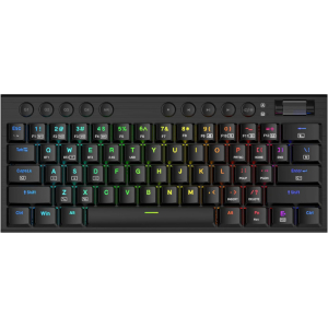 REDRAGON Horus Mini Pro 61Key Wireless Bluetooth Red Switch RGB Low Profile Gaming Mechanical Keyboard - Black (RD-K632RGB-PRO) – product image