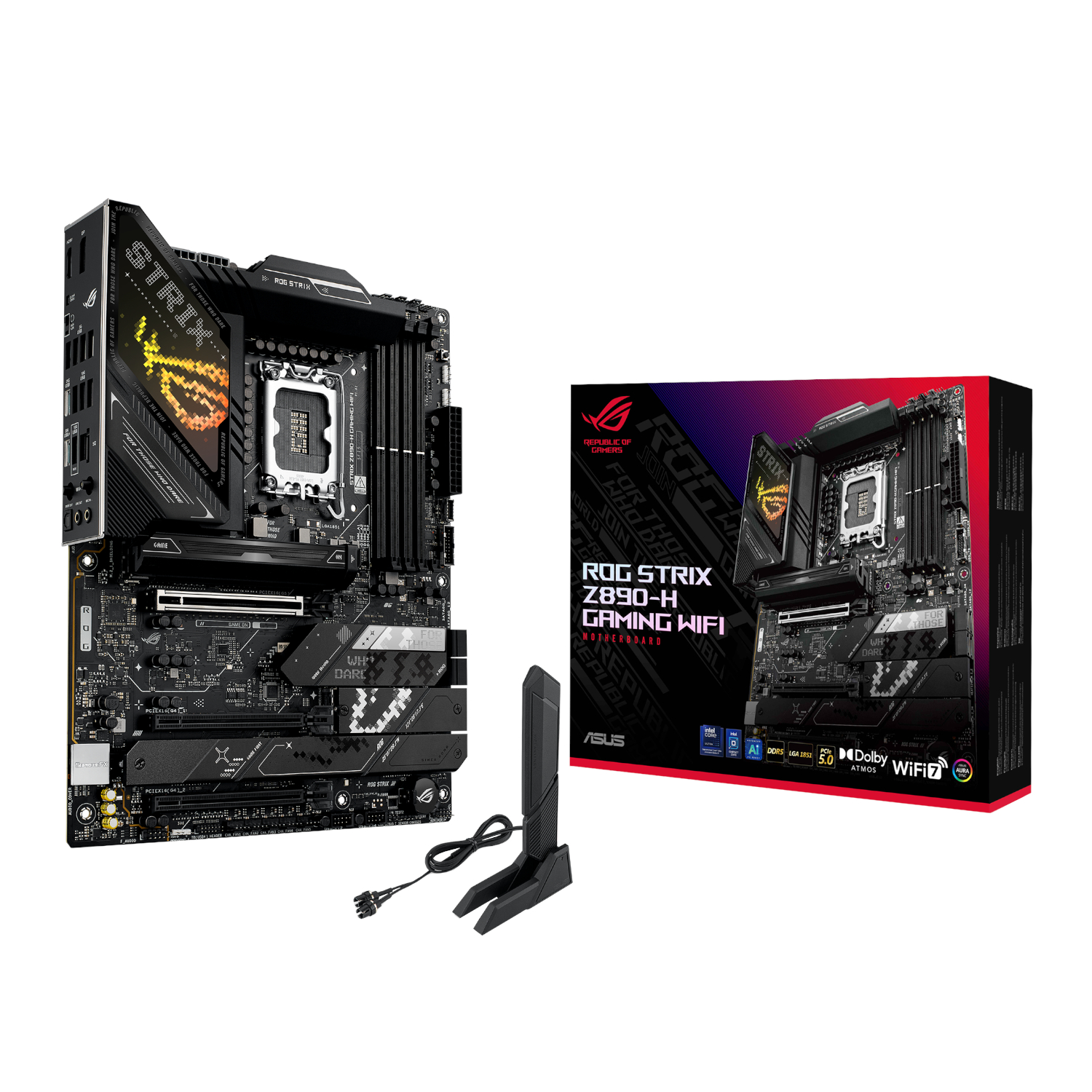 Asus ROG Strix Z890-H GAMING WIFI Intel LGA1851 ATX Motherboard (ROGSTRIXZ890-HGAMINGWIFI) – product image